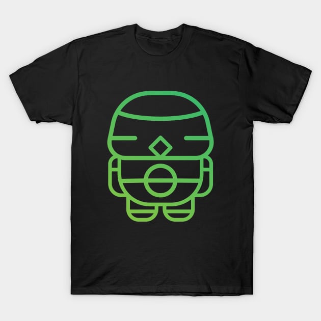 robotic character outline T-Shirt by Spiderbig